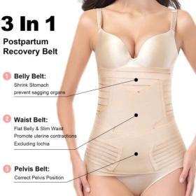 ChongErfei 3-in-1 Postpartum Support Belt – Beige – Buy Online at AbmarketX