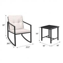 Greesum 3-Piece Rocking Wicker Bistro Set – Buy Online at AbmarketX