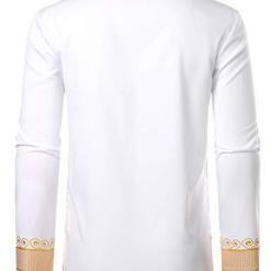 LucMatton Men’s Metallic Gold Dashiki – Black Shirt – Buy Online at AbmarketX