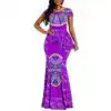 VERWIN African Dress | Geometric Mermaid Maxi Dress – Buy Online at AbmarketX