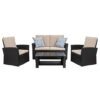 Shintenchi 4-Piece Outdoor Patio Furniture Set – Buy Online at AbmarketX
