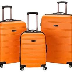 Rockland Melbourne Lightweight Expandable Hardside Spinner Wheel Luggage – Pink – Buy Online at AbmarketX