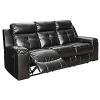 Signature Design by Ashley Kempten Faux Leather Reclining Sofa – Buy Online at AbmarketX