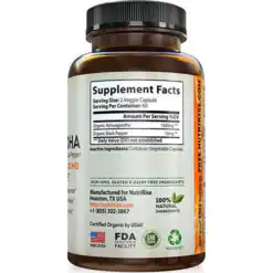 NutriRise Organic Ashwagandha Capsules 1950mg – Buy Online at AbmarketX