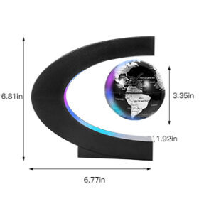 Floating World Map Globe with C-Shaped Base – Buy Online at AbmarketX