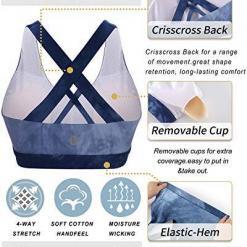 RUNNING GIRL Criss-Cross Back Medium-Support Sports Bra – Buy Online at AbmarketX