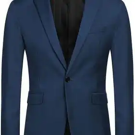 COOFANDY White Men’s Slim Fit One Button Blazer – Buy Online at AbmarketX