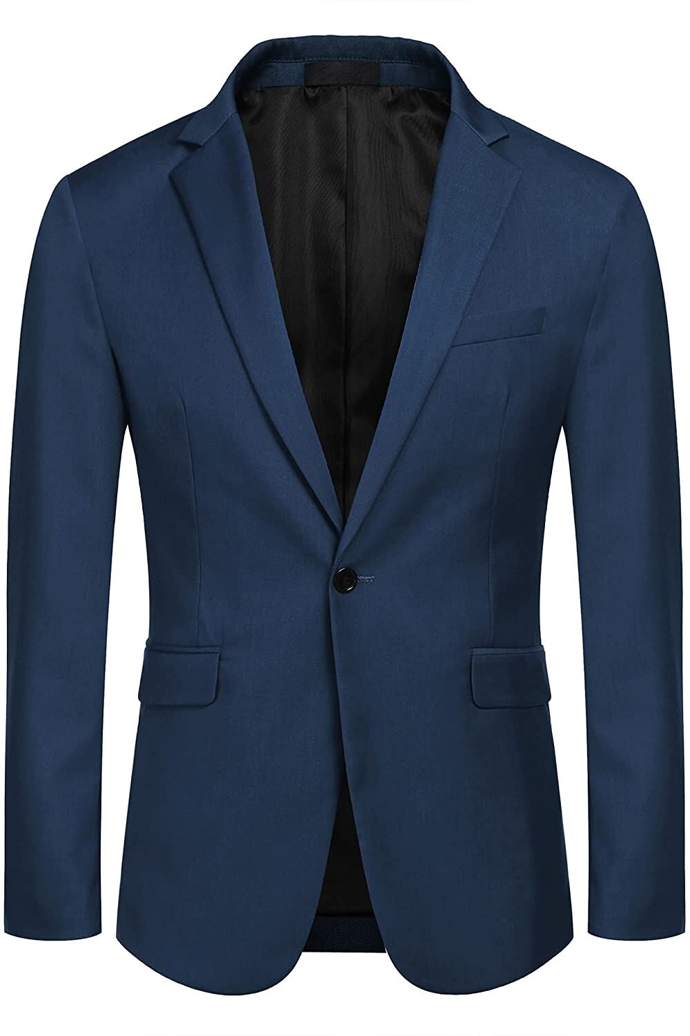 COOFANDY White Men’s Slim Fit One Button Blazer – Buy Online at AbmarketX