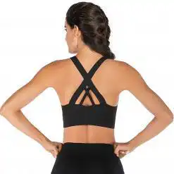RUNNING GIRL Criss-Cross Back Medium-Support Sports Bra – Buy Online at AbmarketX