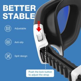 ZIONOR G1 Polarized Swimming Goggles – Mirror Blue – Buy Online at AbmarketX