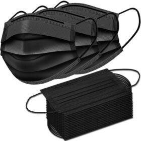 Disposable Face Masks, Black, 3-Layer Protection – ZTANPS – Buy Online at AbmarketX