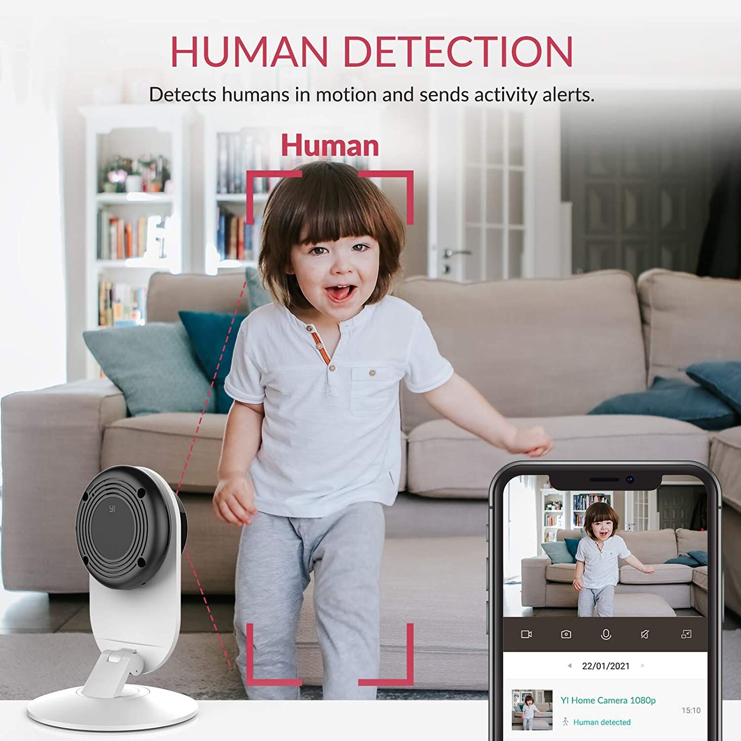 YI 1080p HD WiFi Camera with Night Vision & Motion Detection – Buy Online at AbmarketX