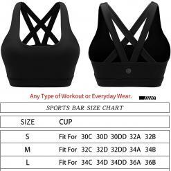RUNNING GIRL Criss-Cross Back Medium-Support Sports Bra – Buy Online at AbmarketX