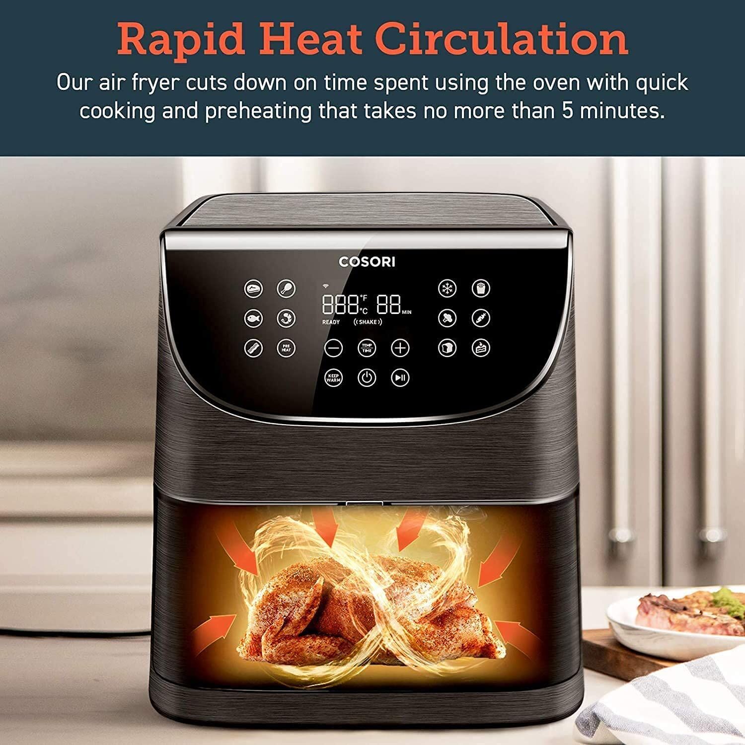 Cosori CS158-RXB 5.5L Smart Air Fryer – Buy Online at AbmarketX