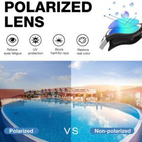 ZIONOR G1 Polarized Swimming Goggles – Mirror Blue – Buy Online at AbmarketX