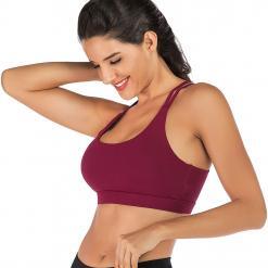 RUNNING GIRL Criss-Cross Back Medium-Support Sports Bra – Buy Online at AbmarketX