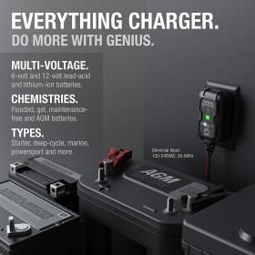 NOCO GENIUS1: 1A 6V/12V Smart Battery Charger – Buy Online at AbmarketX