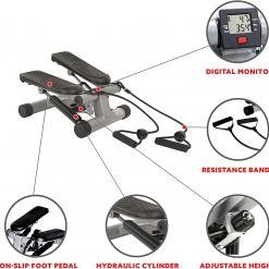 Sunny Health & Fitness Mini Stepper with Resistance Bands – Buy Online at AbmarketX