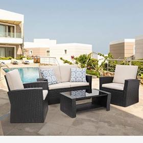 Shintenchi 4-Piece Outdoor Patio Furniture Set – Buy Online at AbmarketX