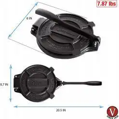 Victoria 8-Inch Cast Iron Tortilla Press – Buy Online at AbmarketX
