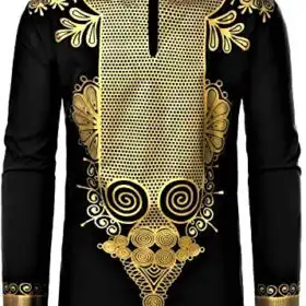LucMatton Men’s African Dashiki Shirt – Buy Online at AbmarketX