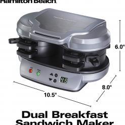 Hamilton Beach Dual Breakfast Sandwich Maker with Timer – Buy Online at AbmarketX