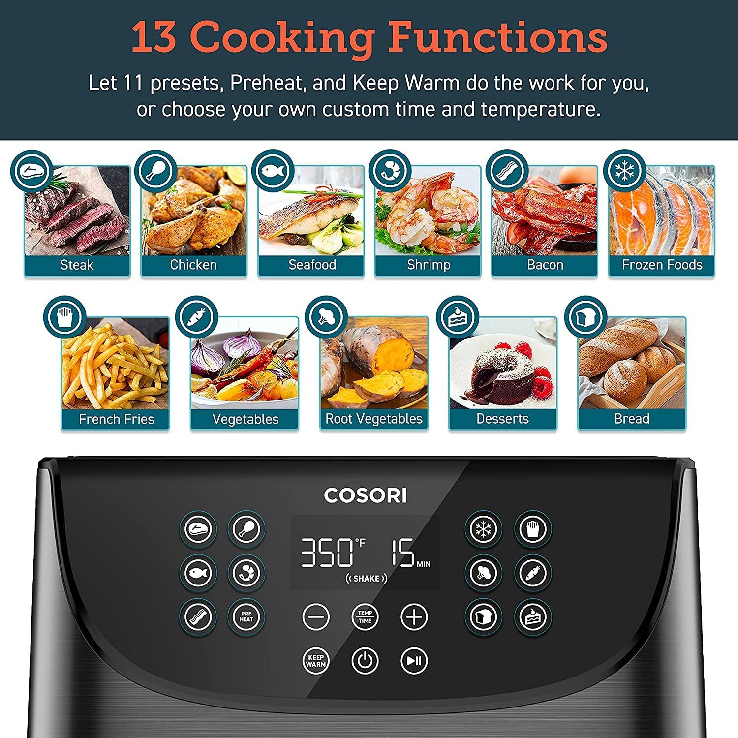 Cosori CS158-RXB 5.5L Smart Air Fryer – Buy Online at AbmarketX