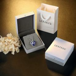 Leafael Infinity Love Birthstone Heart Crystal Pendant Necklace – Buy Online at AbmarketX