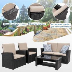 Shintenchi 4-Piece Outdoor Patio Furniture Set – Buy Online at AbmarketX