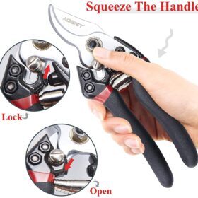Pozzolanas 7.5″ Pruning Shears Garden Clippers Plant Scissors – Buy Online at AbmarketX