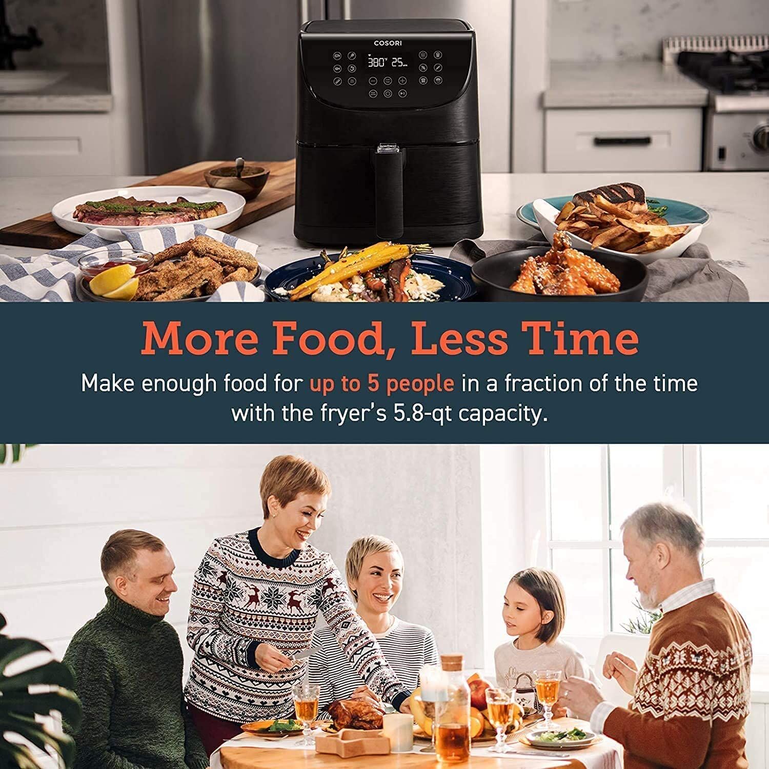 Cosori CS158-RXB 5.5L Smart Air Fryer – Buy Online at AbmarketX