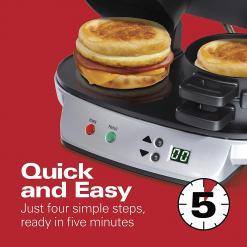 Hamilton Beach Dual Breakfast Sandwich Maker with Timer – Buy Online at AbmarketX