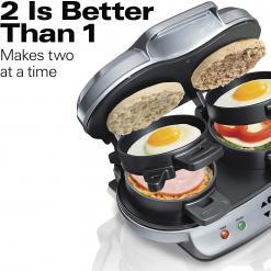 Hamilton Beach Dual Breakfast Sandwich Maker with Timer – Buy Online at AbmarketX