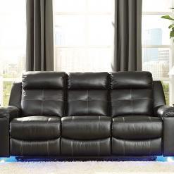 Signature Design by Ashley Kempten Faux Leather Reclining Sofa – Buy Online at AbmarketX
