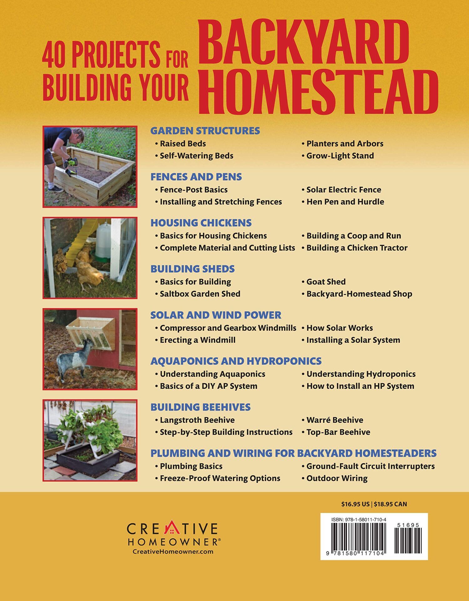 40 Projects for Building Your Backyard Homestead – Buy Online at AbmarketX