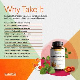 NutriRise Organic Ashwagandha Capsules 1950mg – Buy Online at AbmarketX
