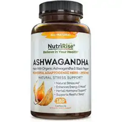 NutriRise Organic Ashwagandha Capsules 1950mg – Buy Online at AbmarketX