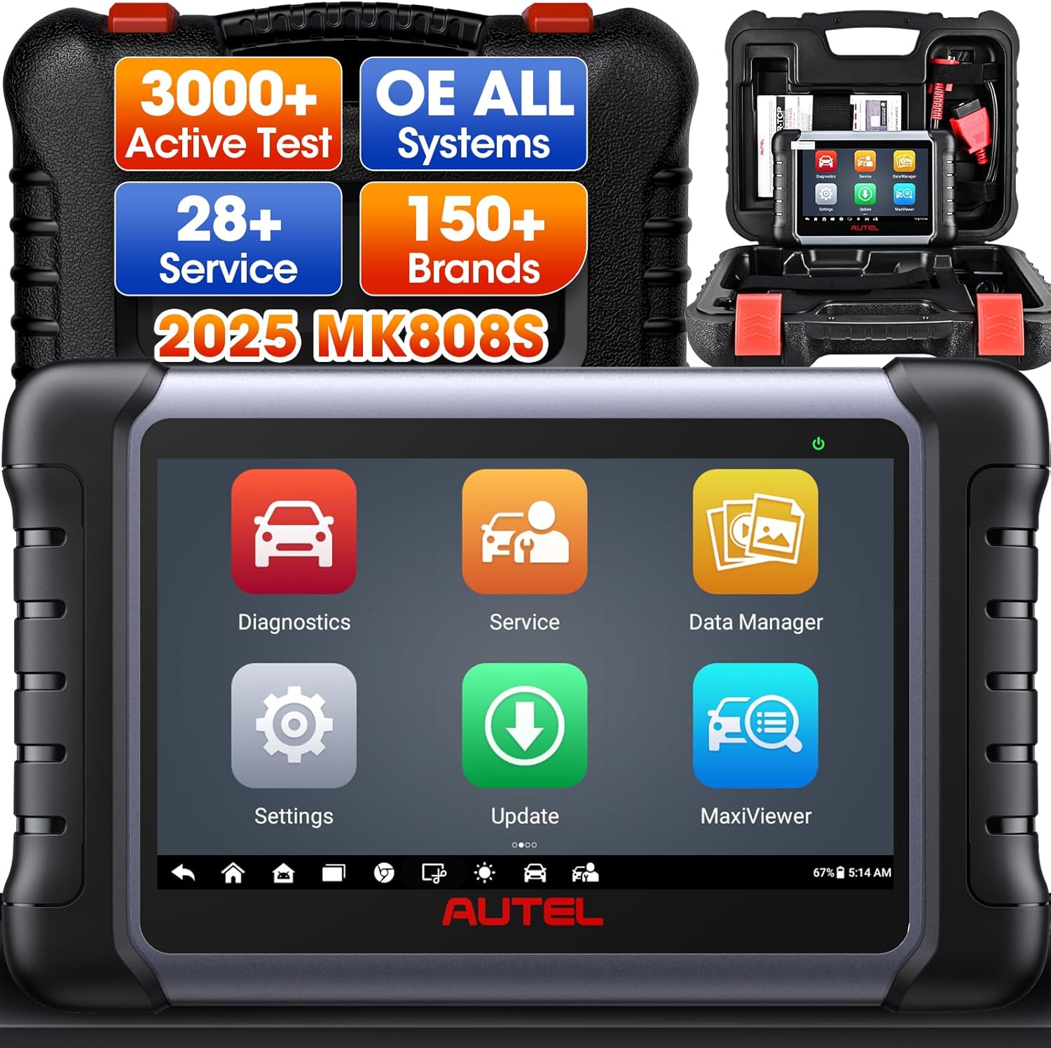 Autel MaxiCOM MK808S: 2025 Bidirectional Diagnostic Tool – Buy Online at AbmarketX