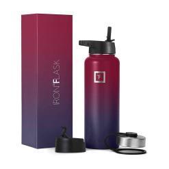 IRON °FLASK 18 oz Stainless Steel Water Bottle – Fire Red – Buy Online at AbmarketX