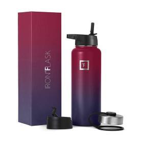 IRON °FLASK 18 oz Stainless Steel Water Bottle – Fire Red – Buy Online at AbmarketX
