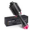 REVLON One-Step Volumizer Hair Dryer and Hot Air Styler with black and pink oval brush design.