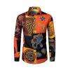 LucMatton Yellow Men’s Linen African Traditional Pattern Shirt – Buy Online at AbmarketX