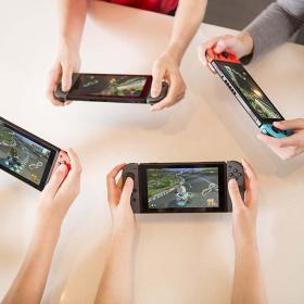 Nintendo Switch with Neon Blue and Neon Red Joy‑Con – Buy Online at AbmarketX