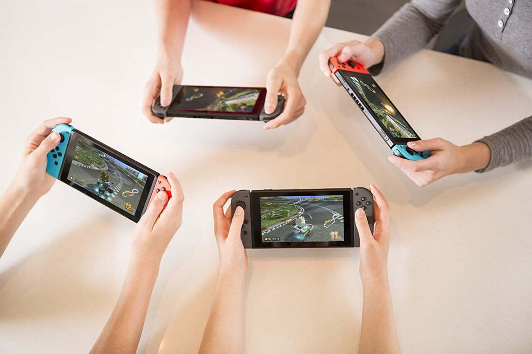 Nintendo Switch with Neon Blue and Neon Red Joy‑Con – Buy Online at AbmarketX