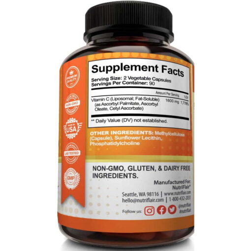 NutriFlair Liposomal Vitamin C - Image 2