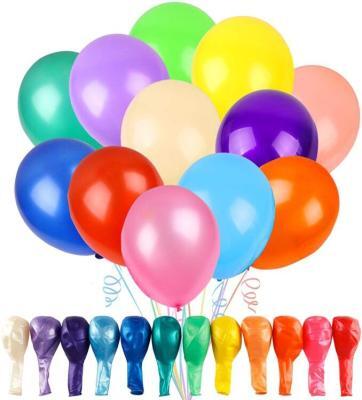 RUBFAC 120 Balloons Assorted Color 12 Inches Rainbow Latex Balloons – Buy Online at AbmarketX