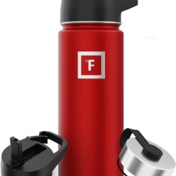 IRON °FLASK 18 oz Stainless Steel Water Bottle – Fire Red – Buy Online at AbmarketX