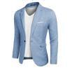 COOFANDY Blue Men’s Slim Fit One Button Blazer – Buy Online at AbmarketX
