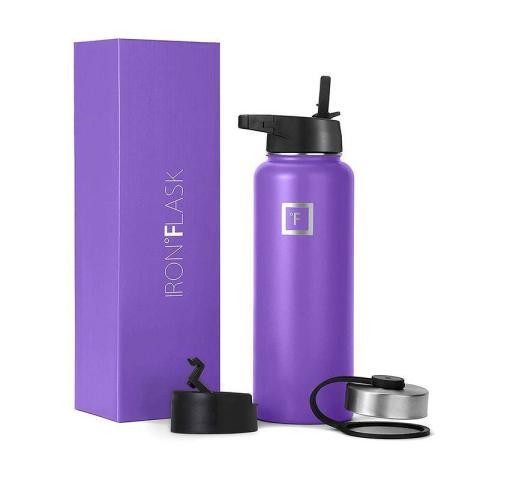 Red Iron Flask Water Bottle - Image 3