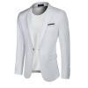 COOFANDY White Men’s Slim Fit One Button Blazer – Buy Online at AbmarketX